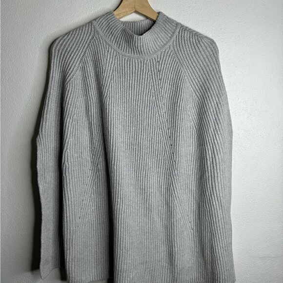 J. Jill one size cotton pullover sweater gray NWT - Picture 1 of 7